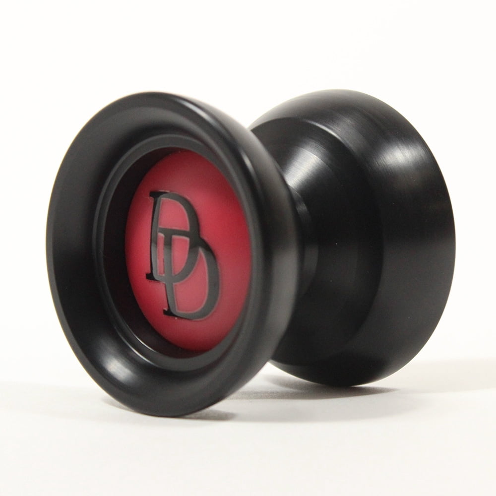 Dressel Designs Apollo Yo-Yo - POM (Delrin) Bodied YoYo with a POM Cap (Black Body Red Cap DD)