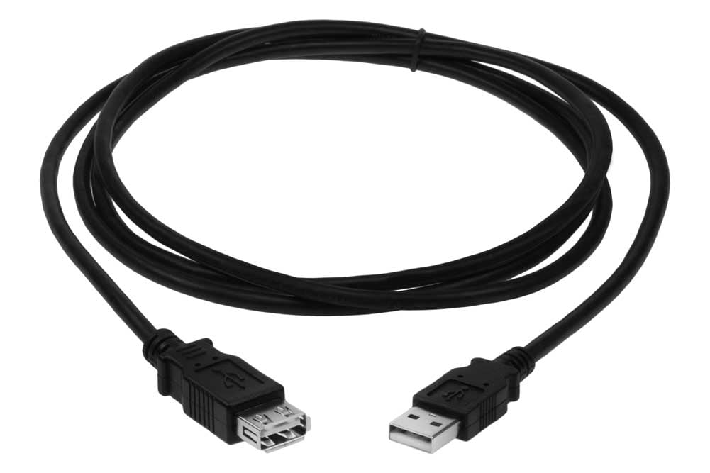 Black Pack of 4 10 Feet USB 2.0 Extension Cable A Male to A Female