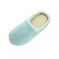 thumbnail image 2 of Women Men Winter Warm Fleece Anti-Slip Slippers Indoor House Shoes Lovers Home Floor Slippers Shoes, 2 of 5
