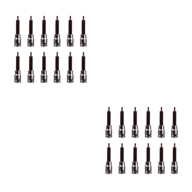 Riwesomey Llave de vaso de accionamiento de 99mm, adaptador de puntas de destornillador de trinquete hexagonal H14, brocas hexagonales, 99 mm/H4/0.12 kg 2piezas