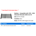 thumbnail image 2 of Radiator - Compatible with 1999 - 2004 Chevy Silverado 2500 6.0L V8 2000 2001 2002 2003, 2 of 2