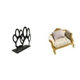 thumbnail image 1 of Servilletero De Hierro Multiusos, Porta Billetes Con Forma De Huella De Perro, Decoración Para El Hogar, Elegante Organizador, Dispensador De Pañuelos, Sofá De Madera En Miniatura Para Casa, 1 of 8