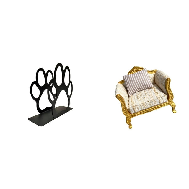 Servilletero De Hierro Multiusos, Porta Billetes Con Forma De Huella De Perro, Decoración Para El Hogar, Elegante Organizador, Dispensador De Pañuelos, Sofá De Madera En Miniatura Para Casa