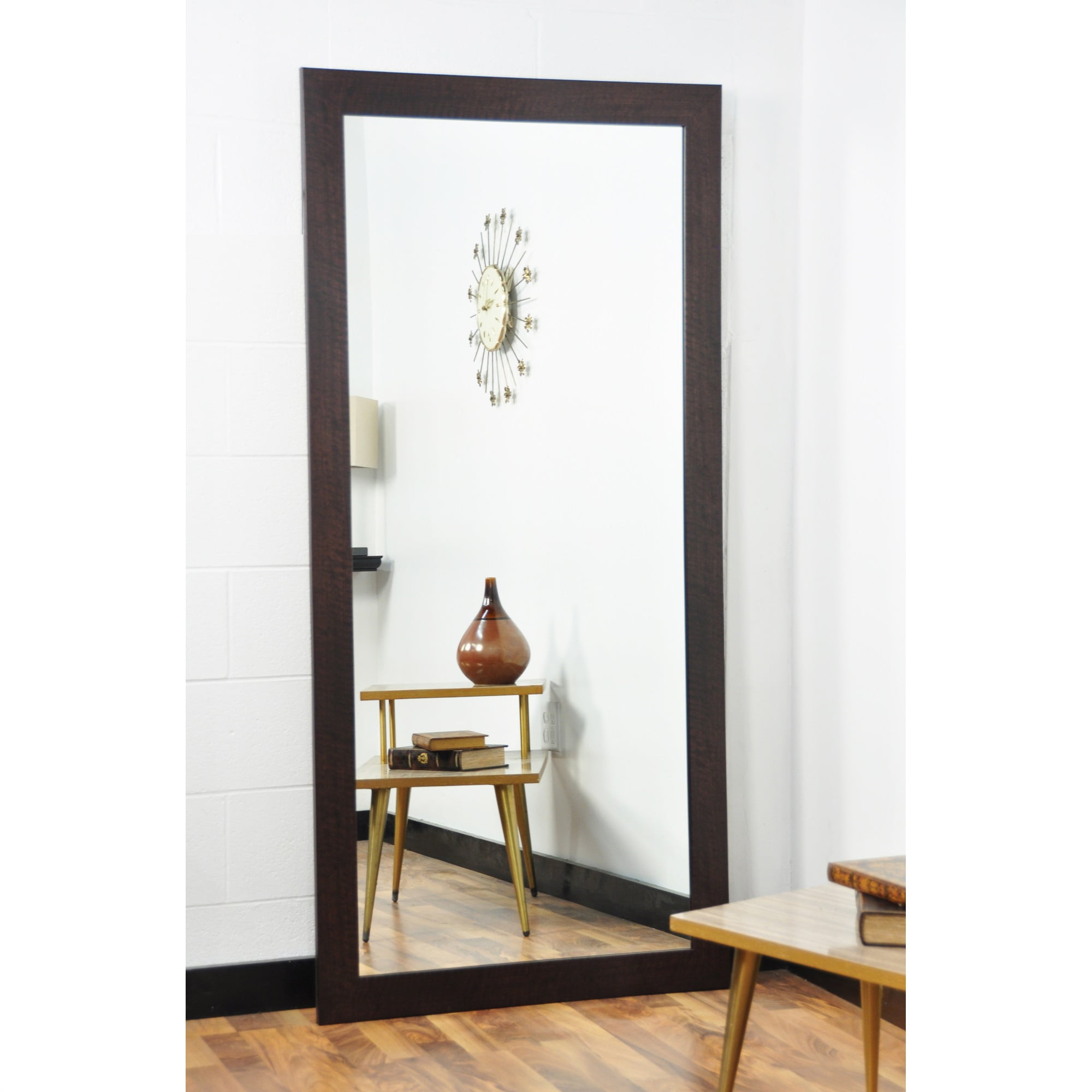 New Rustic Framed Floor Leaning Tall Mirror 32''x 66''