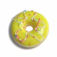 thumbnail image 2 of Slow Rising Squishy Stress Toy with Icing Design, 2.36 Inches, Yellow, for Kids and Adults, Simulated Donut Toy, 2 of 3