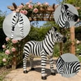 thumbnail image 4 of 18.3'' Realistic Zebra Garden Statue,Resin Outdoor Animal Sculpture for Yard Lawn Patio Landscape Decor,Decorative Wildlife Figurine for Garden Courtyard Home Display,Black+White Print, 4 of 8