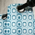 thumbnail image 3 of Ambesonne Blue and White Grommet Curtain, Retro Squares, 50" x 120", Blue Pale Blue and White, 3 of 6