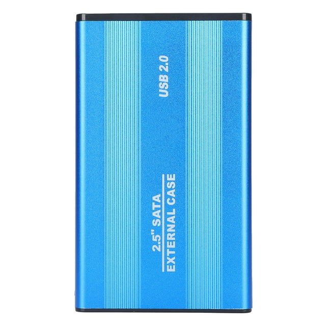 2.5in 2TB Portable External Hard Drive Enclosure, HDD Plug Play 3TB USB2.0 SSD Disk Box 1tb External Hard Enclosures For OS X Laptops Data Storage Noir Drive HDD SSD Laptops