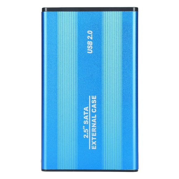 2.5in 2TB Portable External Hard Drive Enclosure, HDD Plug Play 3TB USB2.0 SSD Disk Box 1tb External Hard Enclosures for OS X Laptops Data Storage Noir Drive HDD SSD Laptops
