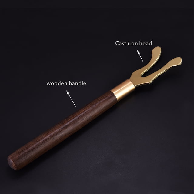 TKSE 850ml Stainless Steel Drip Over Coffee Kettle Gooseneck With Wooden Handle(A)