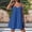 Blue, variant on Womens Dresses Sleeveless Cotton Mini Sundresses for Women Casual Solid Color Strap Club Party Dresses