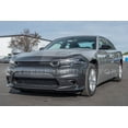 thumbnail image 3 of Replacement For 2015-Present Dodge Charger Models | Facelift SRT HellCat Style Polyurethane - Primed Black Replacement Full Conversion Front Bumper Cover - Fog Cover Version, 3 of 12