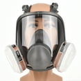 thumbnail image 2 of Reusable Full Face Respirator Full Face Cover 18 in 1 Gas Cover Organic Vapor Respirator Wide Field of View for Painting Machine Polishing Welding and Other Work Protection, 2 of 9
