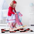 thumbnail image 4 of Red Watercolor Cherries on Black and White Checkers Small Area Rug, Non-Slip Door Mat Indoor Floor Mat, Washable Kitchen Rug Entrance DMat for Bedroom Living Room, 4 of 7