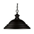 thumbnail image 2 of Z-Lite - 1 Light Pendant   Matte Black Finish with Matte Black Metal Shade, 2 of 2