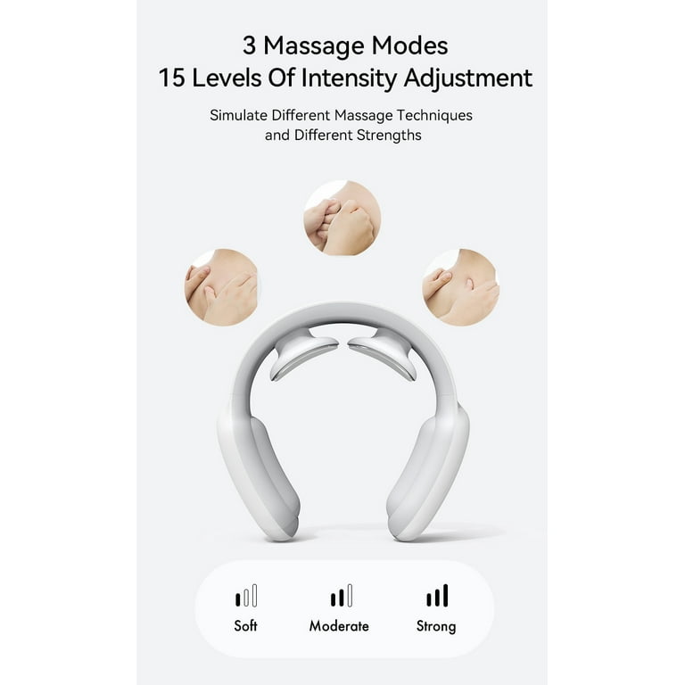 Alicorn Pulse Smart Neck Massager with Heat Intelligent Smart Massager  Pulse TENS (White) Portable W…See more Alicorn Pulse Smart Neck Massager  with