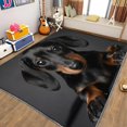 thumbnail image 1 of Machine Washable Rug 2x3 ft Area Rugs Animals Black Tan Dachshund Non Slip Rugs for Living Room Bedroom Print Rug Carpet Stain Resistant, Home Decor Office Area Rug, 1 of 7