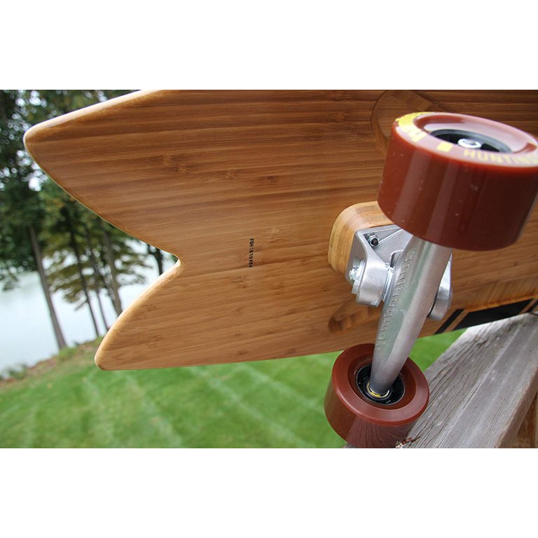 Hamboards Fish Surf Skate Longboards Natural Bamboo 4'5