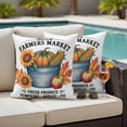 thumbnail image 4 of Thanksgiving Pumpkins Outdoor Waterproof Pillow Covers, Fall Sunflowers Farmhouse Corn Maple Decorative Square Throw Pillowcase Sofa Cushion Sham for Patio/Couch/Chair, 20"x20" 2 Pack, 4 of 8