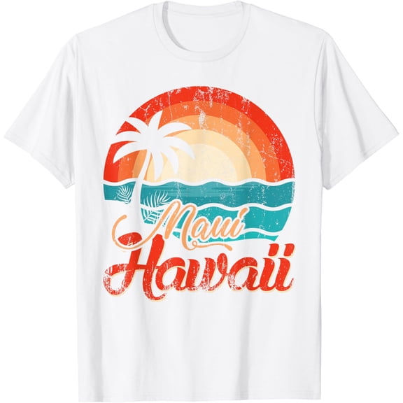 T-SHIRT Palm Trees Hawaiian Beach Honolulu Summer Waves Maui Hawaii T-SHIRT mens t shirt,white,women,funny,misfits,men,journey