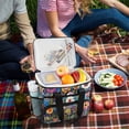 thumbnail image 5 of FORMRS Insulated Cooler Bag 24 Cans Capacity Soft Leakproof Lunch Box with Side Pockets, Blue Colorful Flowers, 5 of 7