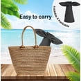 thumbnail image 5 of Women Wide Large Brim Sun Hat 2 in 1 Zip-Off Summer UV Protection Sun Hat Beach Hat Foldable Visor Hat Golf Hat, 5 of 8