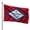 Arkansas, variant on DMSE Delaware State Flag, 2ft x 3ft, 100% Polyester 100D Flag UV Resistant