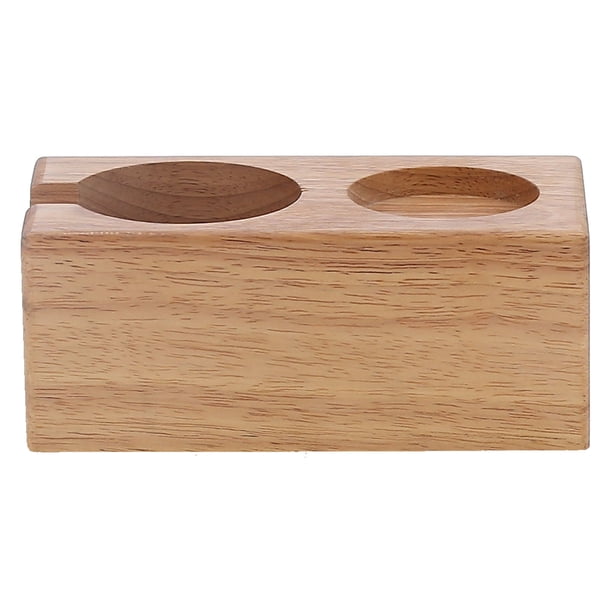 Soporte de portafiltro soporte de manipulación de café natural ordenado con textura única con mano de obra exquisita para el hogar cocina bares cafeterías tiendas de té ANGGREK Otros