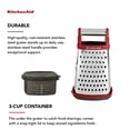thumbnail image 3 of KitchenAid Râpe Boîte en Acier Inoxydable Gourmet, Rouge, 3 of 4