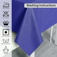 thumbnail image 2 of LAICAIW Vinyl Tablecloth, 100% Waterproof Oil-Proof Spill-Proof PVC, 60 x 102 inch, Royal Blue, Rectangle Tablecloth Cover, 2 of 7