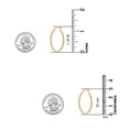 thumbnail image 5 of Charmsy Gold Plated Multi CZ Click Top Hoop Earrings for Women 29 MM, 5 of 6