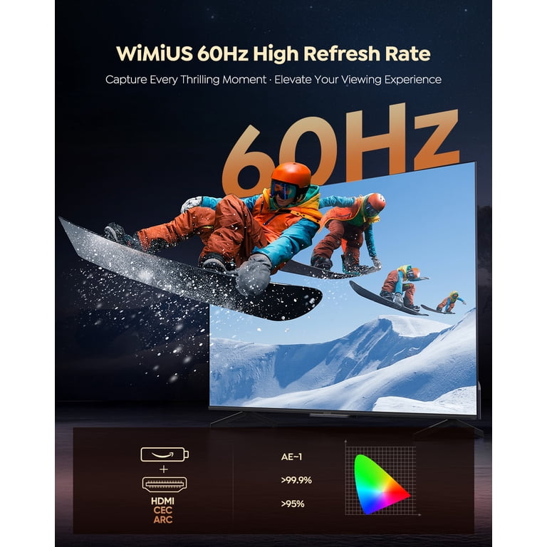 WiMiUS Smart Projector with Licensed Netflix, Native 1080P 4K
