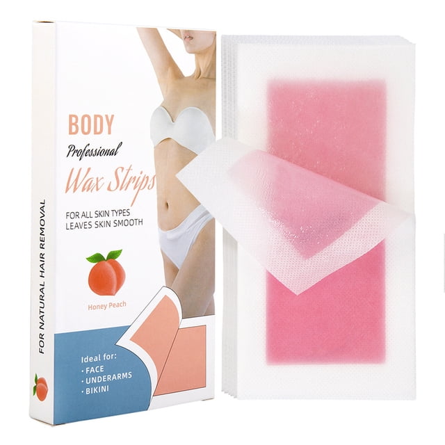 20 piezas tira de cera para depilación papel cara pierna cuerpo Facial labio encerado toallita pegatina