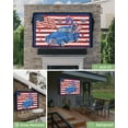 thumbnail image 6 of Outdoor Tv Cover 50 To 55 Inch, American Flag Truck Loads Firework Red White Stripe Waterproof And Weatherproof Tv Covers Tv Display Protectors For Outside Flat Screen Tv 75x45x4.5In, 6 of 6