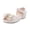 Beige, variant on Toddler Girls Dress Shoes Open Toe Rhinestone Bow Non Slip Sandals Lightweight Party Leather Princess Heeled Shoes Beige Size 10 Little Kid