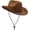 Brown, variant on Plain Felt Cowboy & Cowgirl Hat for Men, Women, and Teens | Western Studded Cowboy Hat in Adult Sizes