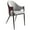White/Bordeaux, variant on LeisureMod Sante Dining Chair, Mid-Century Modern Upholstered Leather Dining Arm Chair with Iron Legs for Kitchen and Dining Room (White/Bordeaux)