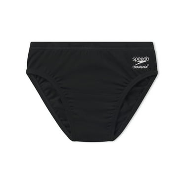 Speedo Maillot de Bain Garçon Jeunesse Slip Endurance+ Uni - Speedo Noir, Taille : 22YTH