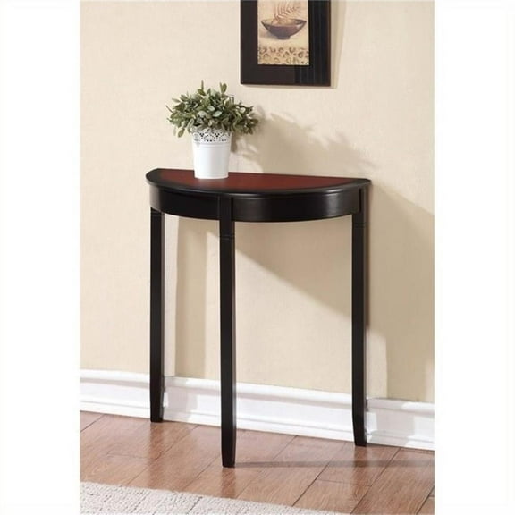Hawthorne Collection Wood Black Cherry Console Table Rectangular 28" x 26" x 13"