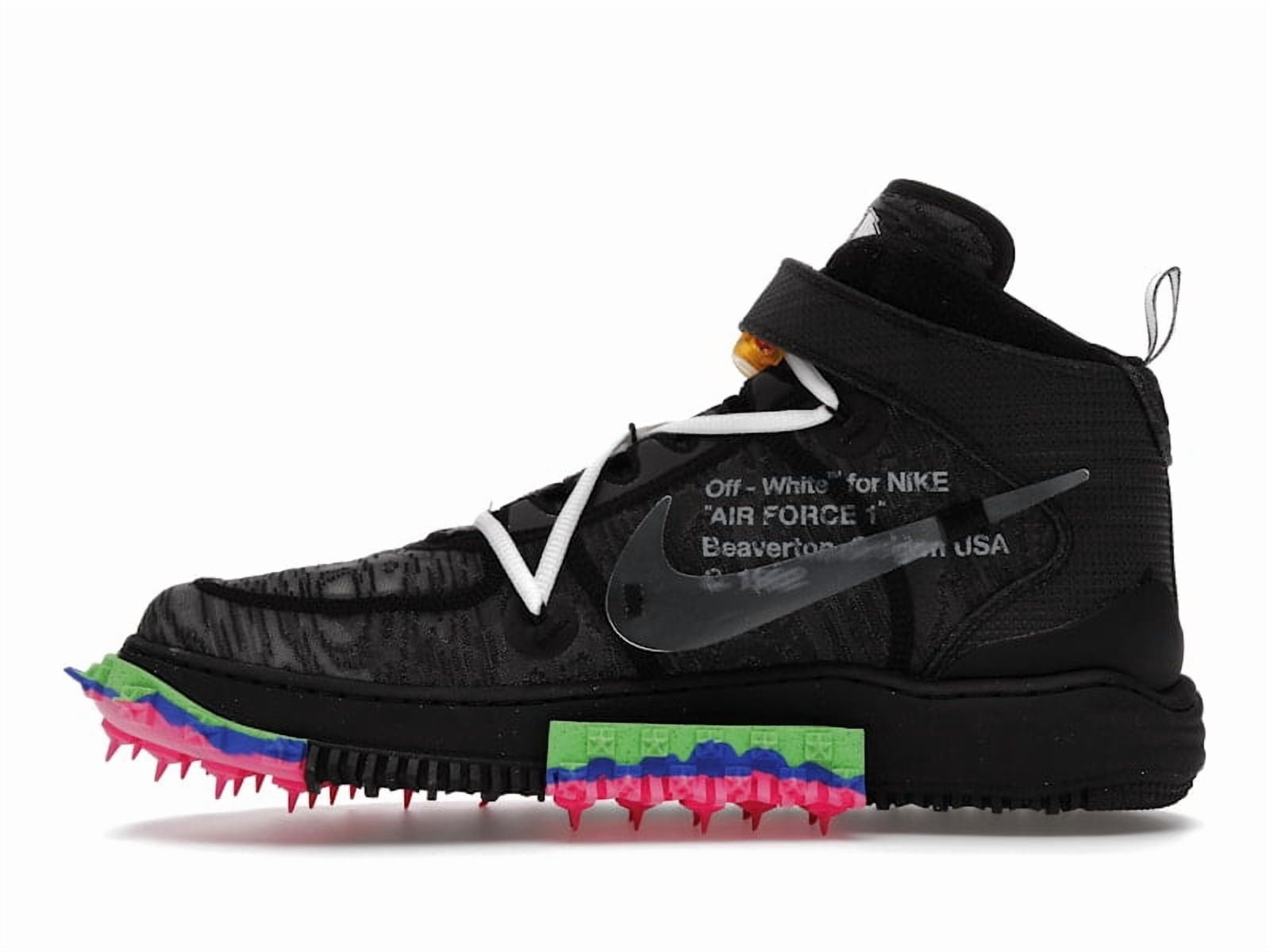 Nike Men's Air Force 1 Mid Off-White Black Shoes, from StockX
