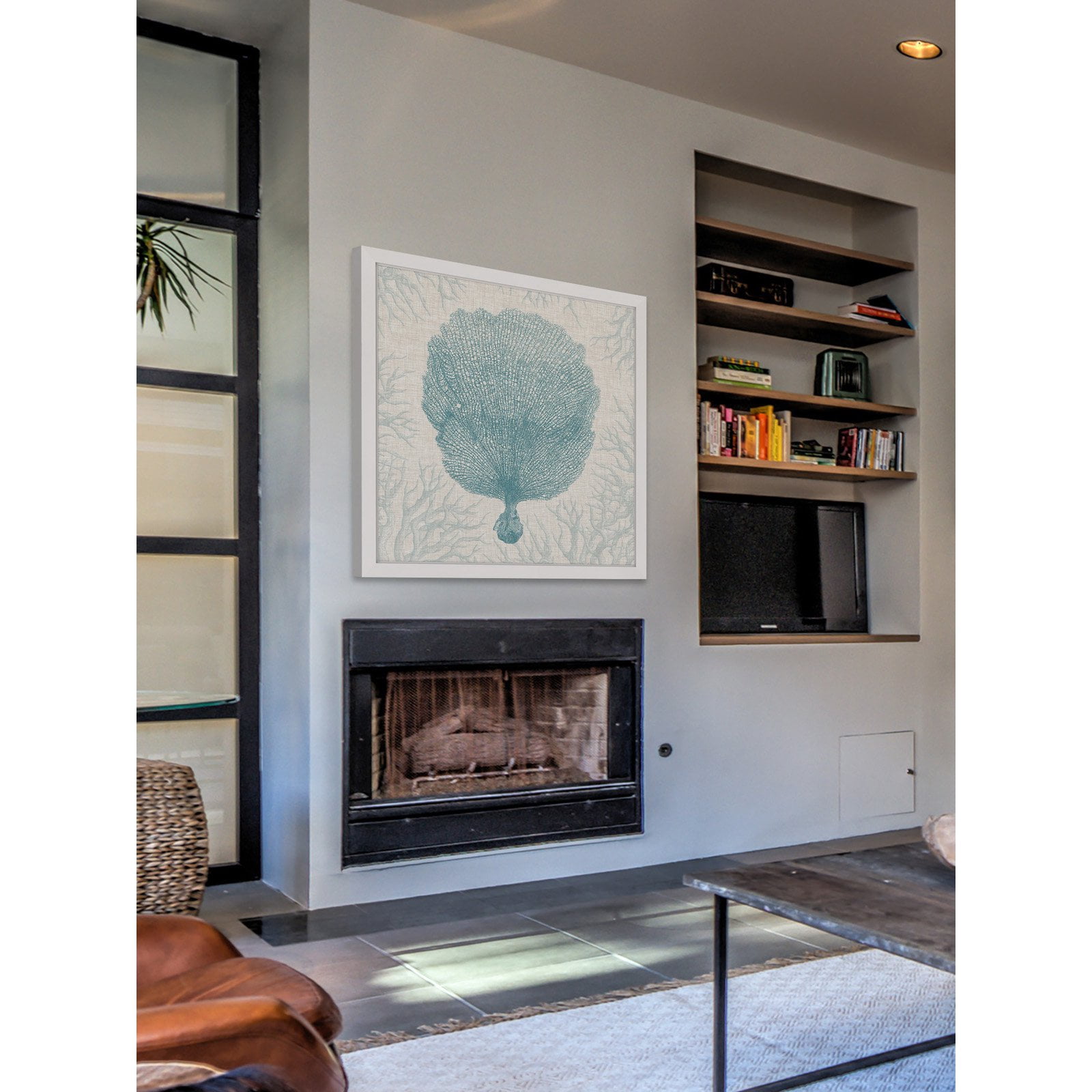 Marmont Hill "Coral Motif III" Framed Painting Print