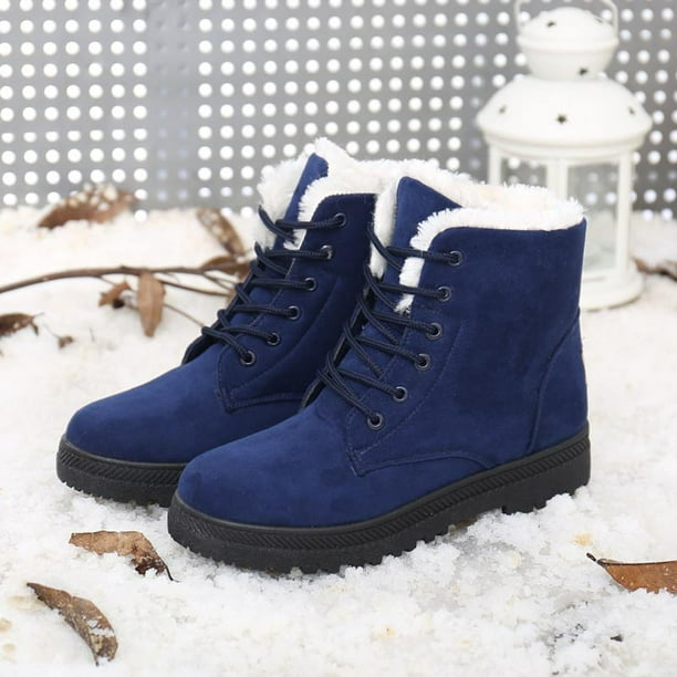 XZNGL Boots for Women Winter Womens Winter Boots Snow Boots Flat-Heel  Autumn And Winter Plus Size Cotton Short Womens Boots