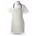 thumbnail image 3 of Brown Apron Big and Small Drop Like Spots on White Background Vintage Style Old Fashioned Design, Unisex Kitchen Bib Apron with Adjustable Neck for Cooking Baking Gardening, Cocoa White, by Ambesonne, 3 of 3
