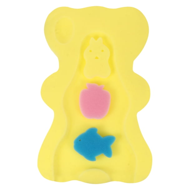 Esponja de baño para bebés, cojín de baño infantil, alfombrilla de baño antideslizante y cómoda