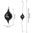 thumbnail image 4 of 1 Set Elastic Training Ball Professional Hanging Boxing Ball Durable Boxing Ball for Workout Exercise Agility Training (Black 1Pc Ball 1Pc Inflator 1Pc Inflation Needle 2Pcs Hooks), 4 of 8
