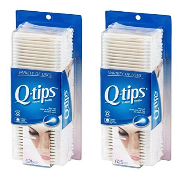 Qtips Safety Swabs, Family Size, 625 ct (Pack of 2)