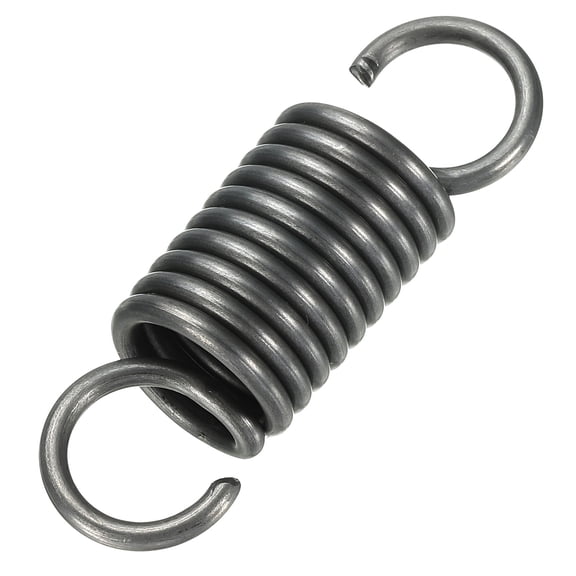 Uxcell Extension Spring, 1pcs Wire Diameter 0.1", OD 0.7", Free Length 2.4" Spring Steel Dual Hook Tension Springs, Grey