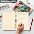 thumbnail image 4 of FORMRS 1-Subject Spiral Notebook 8" x 5" College Ruled 60 Refillable Sheet A5 Hard Cover, 2 Pack, Blue Flowers, 4 of 7