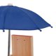 thumbnail image 5 of Squirrel Feeder Table Pine Wood Outdoor Garden Pendant Squirrel Picnic Table Feeder with Umbrella Blue Umbrella, 5 of 5