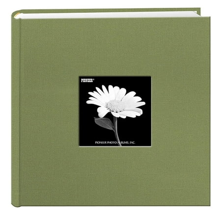 Pioneer Photo Albums Fabric 200 pkt 4x6 Photo Album, Sage Green